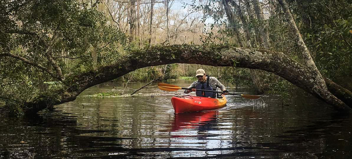 Charles in kayak Charles in kayak
